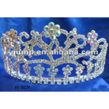 Silber Kristall Hochzeit Tiara (GWST12-412)